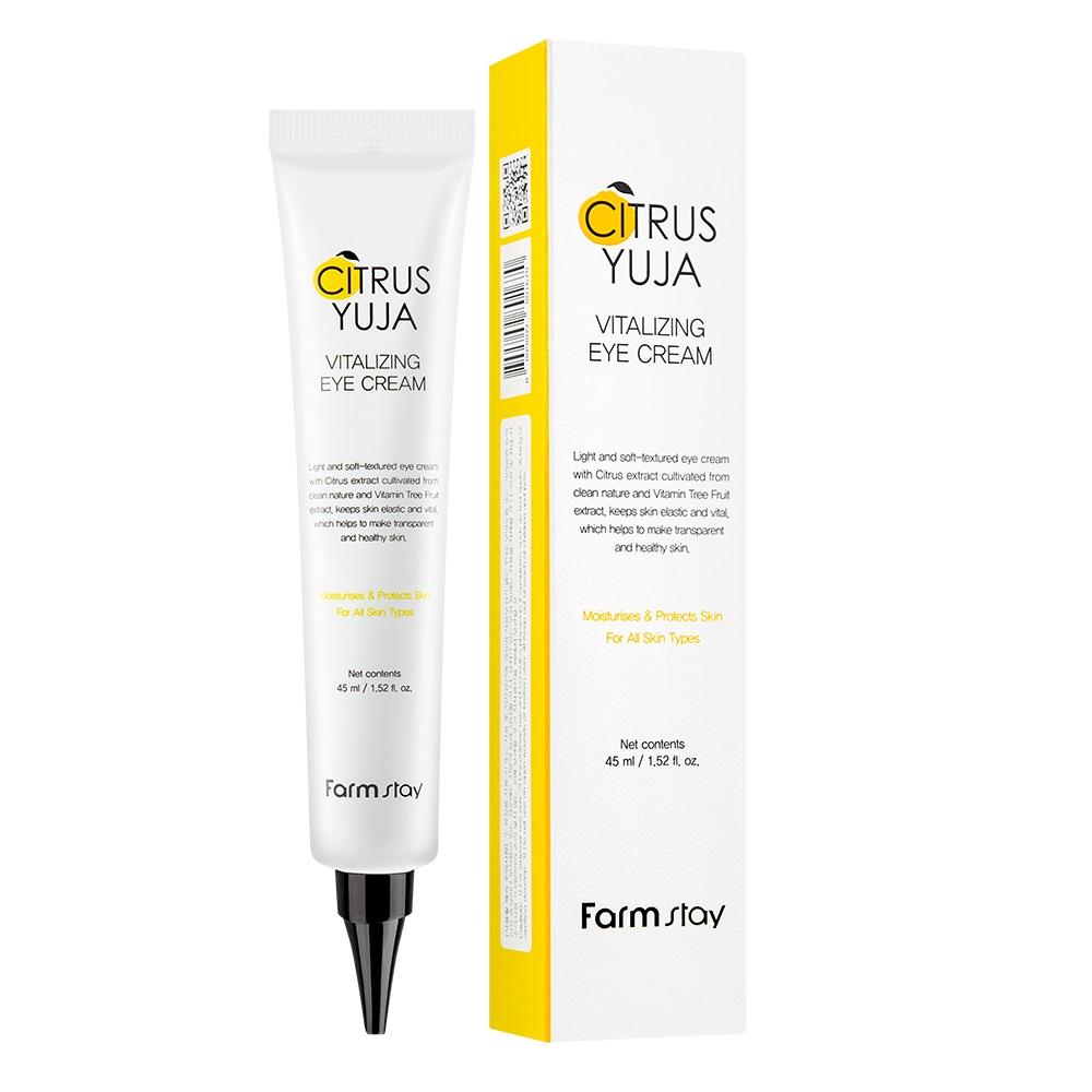 FarmStay Citrus Yuja Eye Cream 45ml, Revitalizing