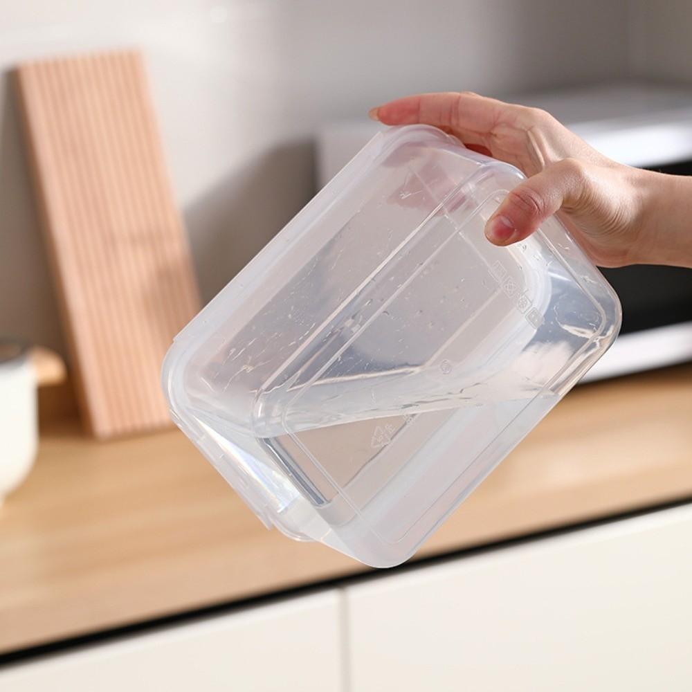 Airtight Lid Food Storage Container 4 Compartment Fridge Organizer Storage Box  Kitchen