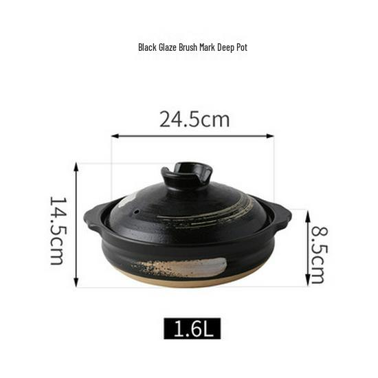Bao Yi High-Temperature Japanese Ceramic Clay Soup Pot for Gas Stove