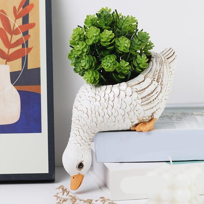 Creative Animal Shape Succulent Planter Pots Artistic Planter Great for Indoor and Outdoor Decors with Drainage Hole