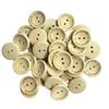 50Pcs 20MM Wooden Handmade Buttons Assorted Wooden Sewing Buttons Wood Handmade with Love Round Craft Decor