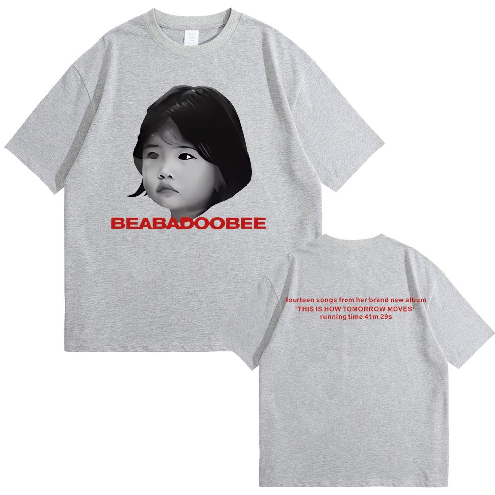Beabadoobee T-skjorte Dette er hvordan morgendagen beveger seg Album Grafisk T-skjorte Menn Kvinner Mote Rund hals Oversized Kortermet T-skjorter