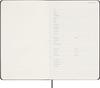 Moleskine 12-Month Undated Weekly Diary, Large Size (13cm x 21cm), Black Hardcover, DHUNDB12WN301