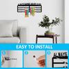 Medal Display Hanger Wall Mounted Iron Triathlon Running Sports Medal Display Rack Decorative Medal Holder for 30-45 Medals New