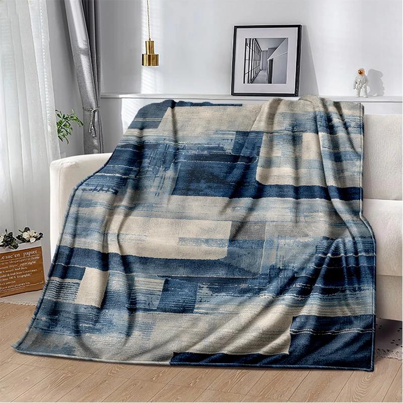 2025 New Style Bohemian Abstract Modern Art Geometry Blanket,Soft Throw Blanket for Home Bedroom Bed Sofa Travel Picnic Gift Kid