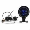 Water Temperature Gauge 2in1 Design Twin Digital Automotive Test Instrument Included