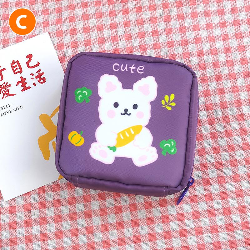 Sanitary Napkin Towels Bag Girl Travel Mini Makeup Bags Earphone Storage Bag