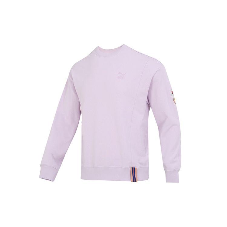 PUMA Team Badge Crew Sweater  Purple  Men s 677379-17 XL