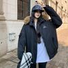 Women’s Short Hooded Cotton-Padded Parkas Windproof Thicken Warm Winter Jacket With Fur Collar