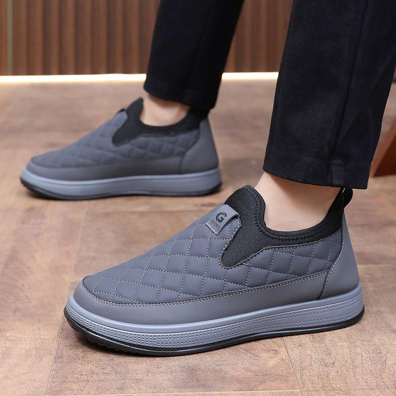 

2025 Men s Waterproof Wool-Cotton Snow Boots: Non-Slip, Thick Velvet, Cold-Proof. Default Option