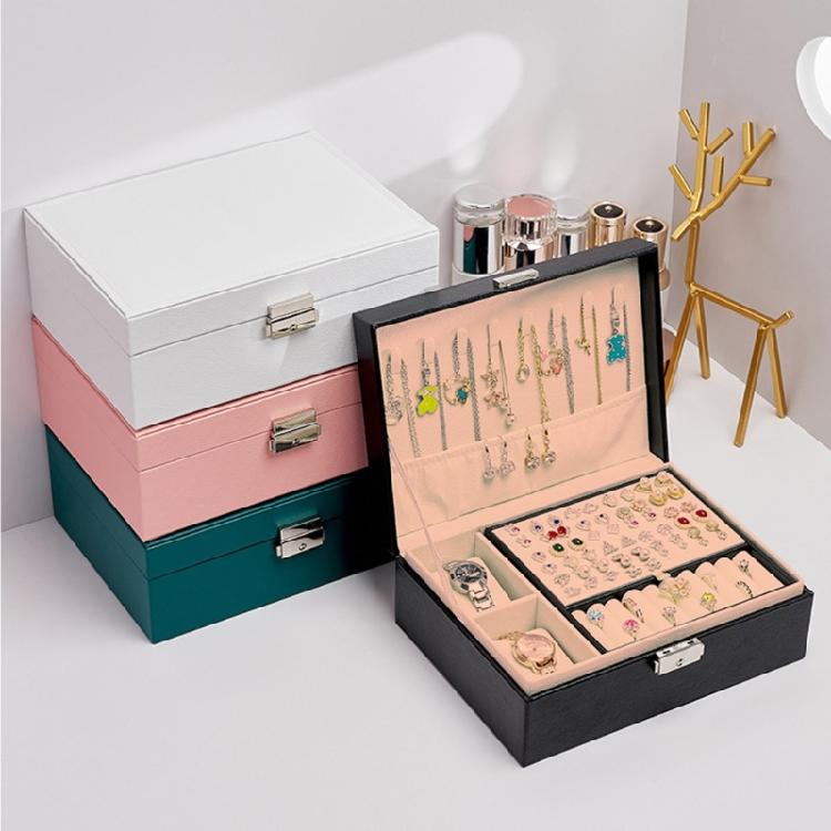 Convenient Jewelry Box Spacious Jewelry Holder Double Layer Jewelry Organizers