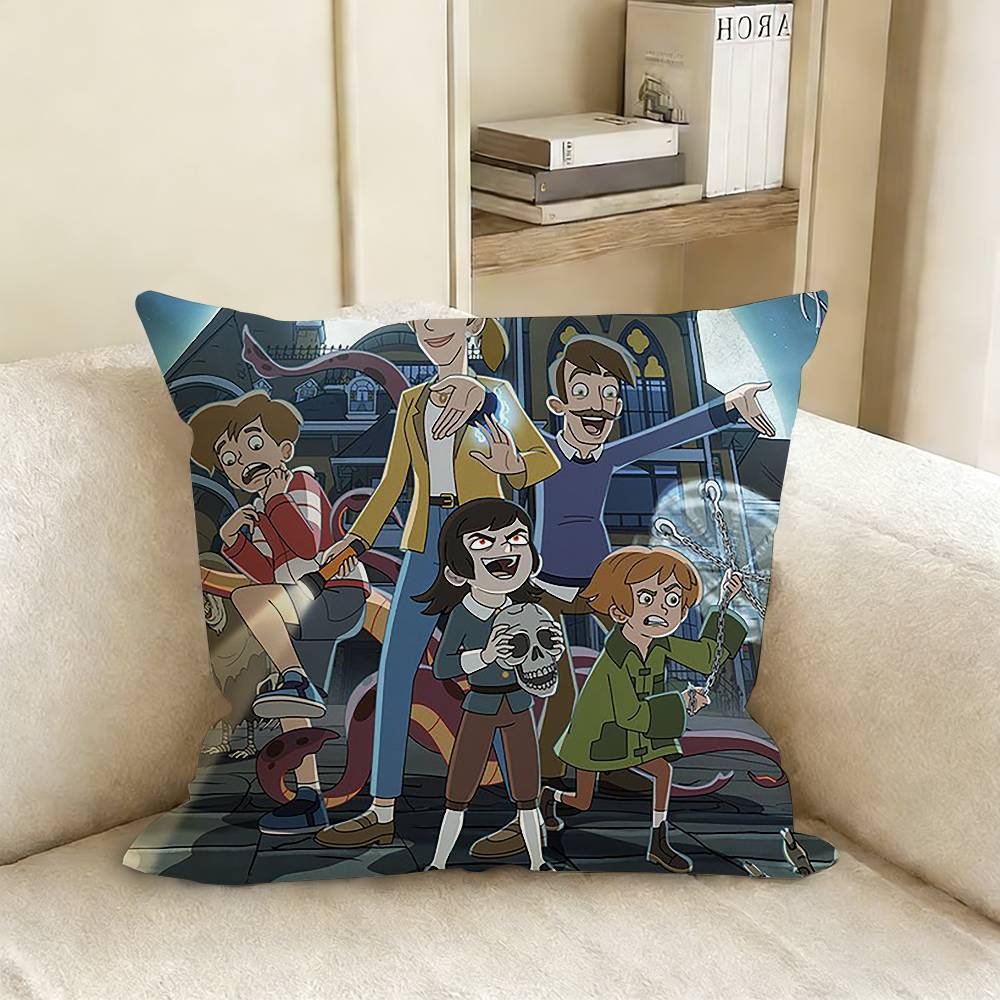 Abaddon HHauntedS HHotel Pillow Case Living Room Sofa Cushion Cover Suitable For Home Bedroom Room Decoration
