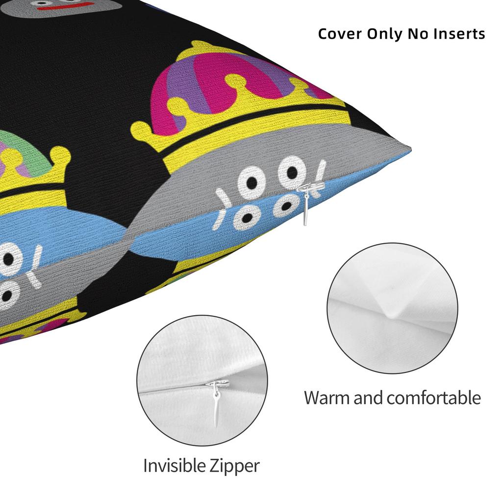 Anime D-Dragon q-Quest Slime Pillow Cover  Funny Pillow Case For Sofa Home Decor Comfy Cushion Cover Gift