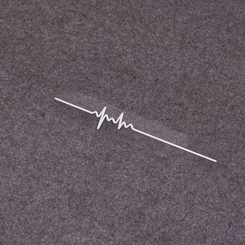 

40X6.1см1 шт. наклейки на автомобиль с ЭКГ-полосой, виниловые водонепроницаемые наклейки, крутые лазерные светоотражающие автомобильные наклейки, аксессуары для декора 40cmX6.1cm