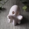 Desktop Ornament Resin Halloween Ghost Figurine Light Cartoon Funny Night Light Glowing Portable Ghost Sculpture Lantern Table