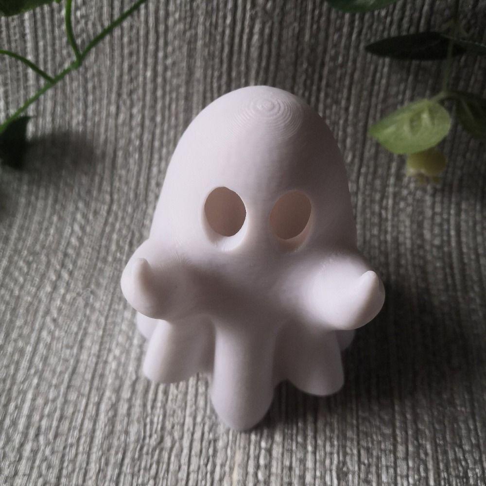 Desktop Ornament Resin Halloween Ghost Figurine Light Cartoon Funny Night Light Glowing Portable Ghost Sculpture Lantern Table