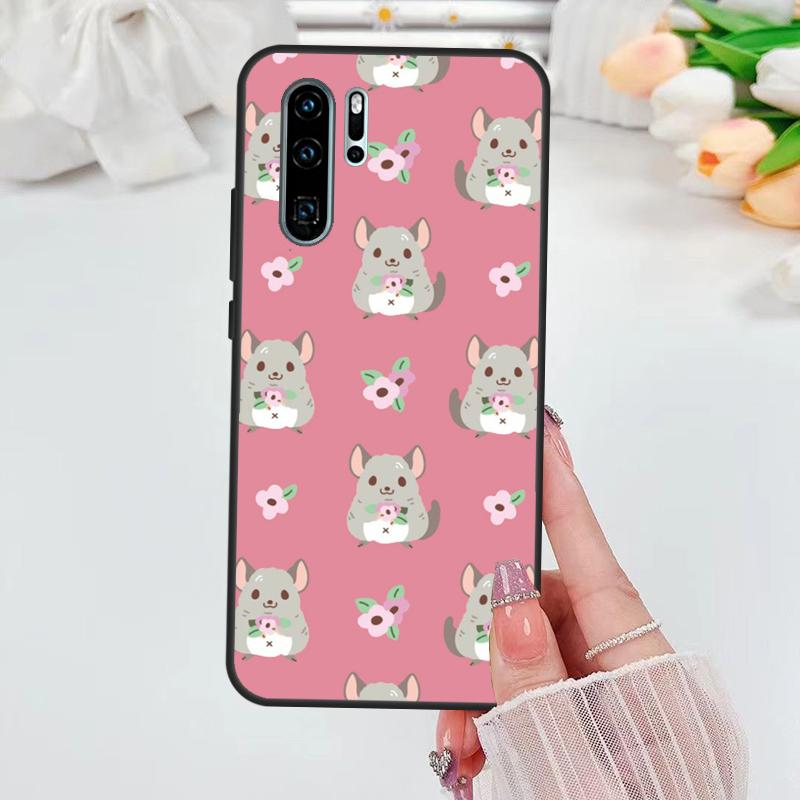 Cute Cartoon Chinchilla For Huawei Nova 12i 11i 8i 12s Y73 Y72 Y61 Y91 Y90 Y70 Y60 9 10 SE P30 P40 Lite P60 Pro Case