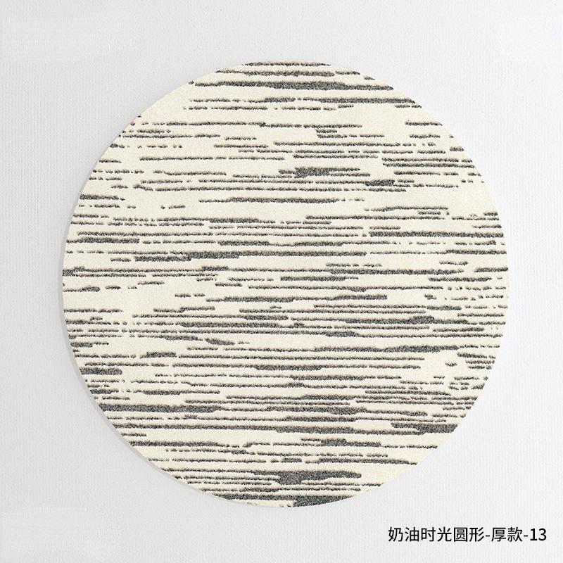 French Luxury Round Bedroom Decor Carpet Large Area Plush Rug Cream Style Carpets for Living Room Fluffy Soft Thicken Floor Mat