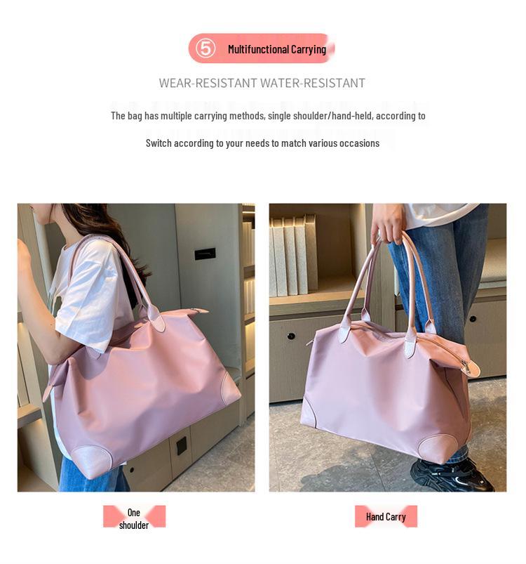 Bolsa de Ginástica Grande Capacidade Feminina: Bolsa de Mão da Moda para Viagens Curtas e de Negócios, Ideal para Esportes ao Ar Livre e Yoga.