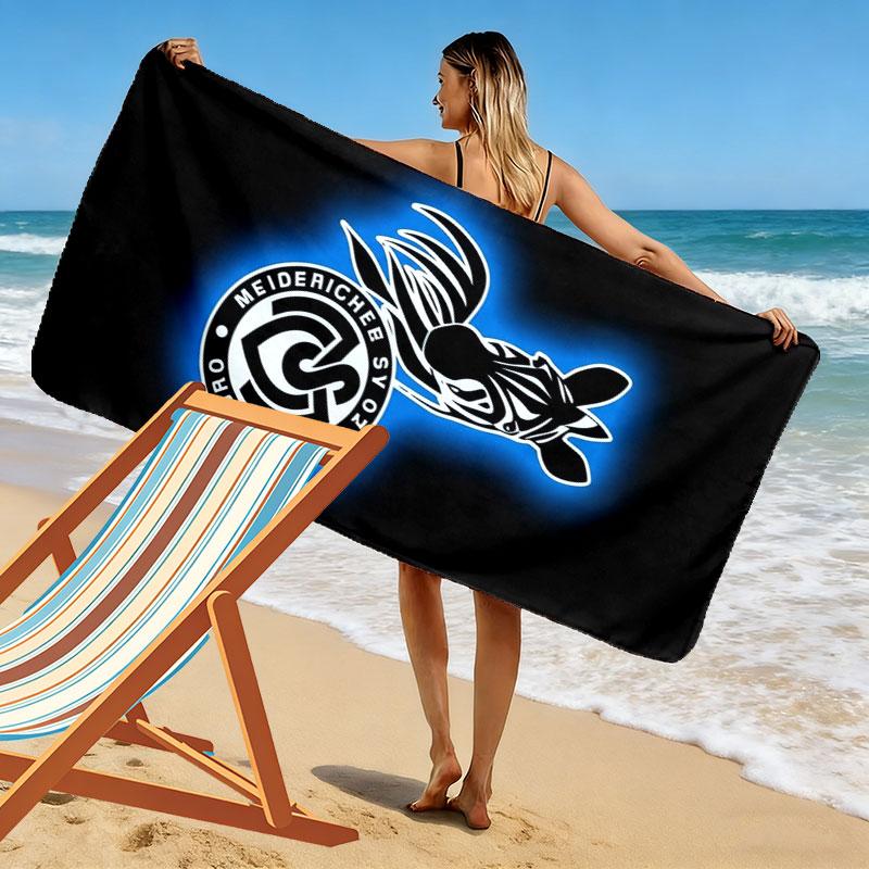 MSV Duisburg Print Strandtuch, Großes Weiches Schnelltrocknendes Handtuch für Strand Camping Schwimmen