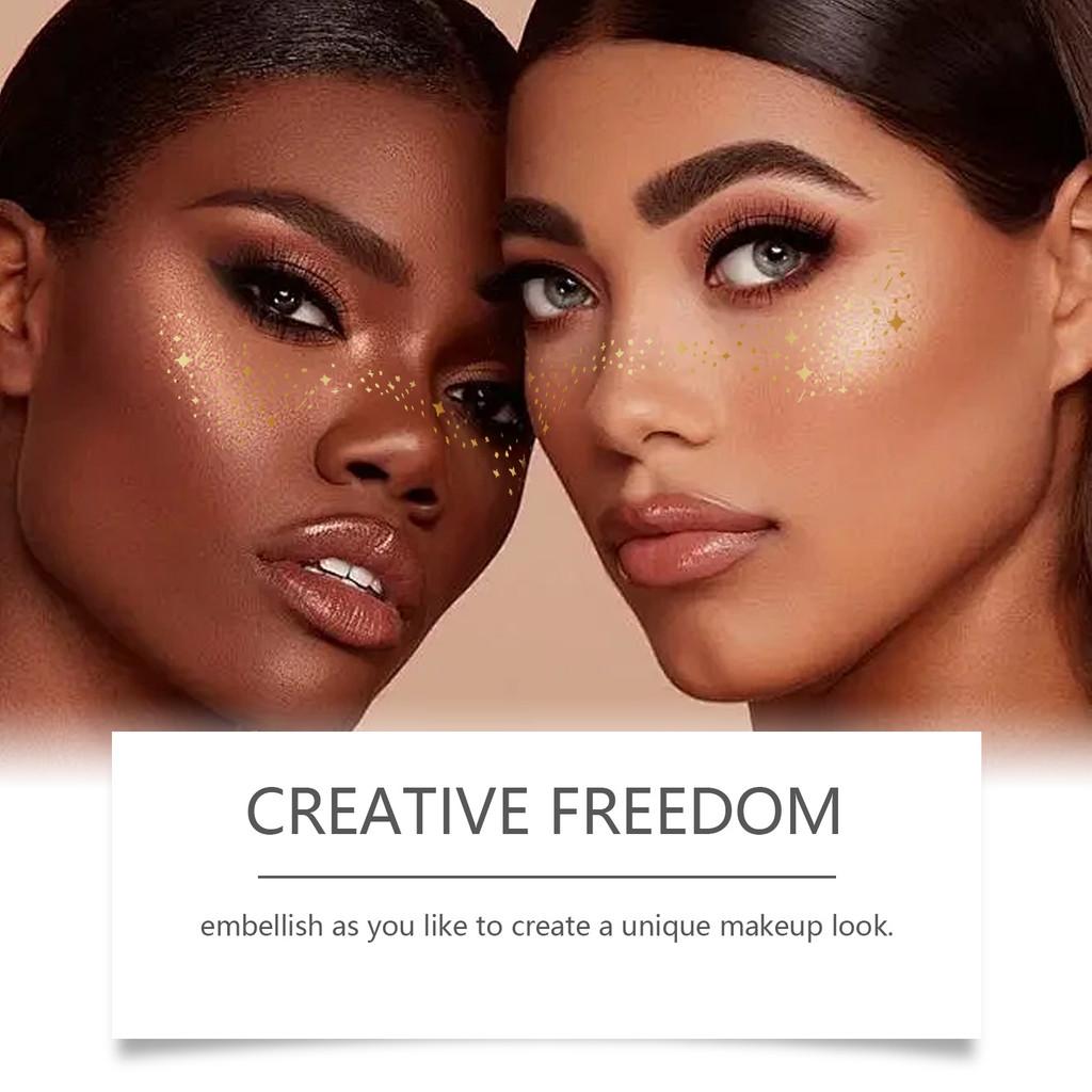 Eelhope Natural Freckle Temporary Tattoo Stickers Set Of 6 For Flawless Makeup Looks