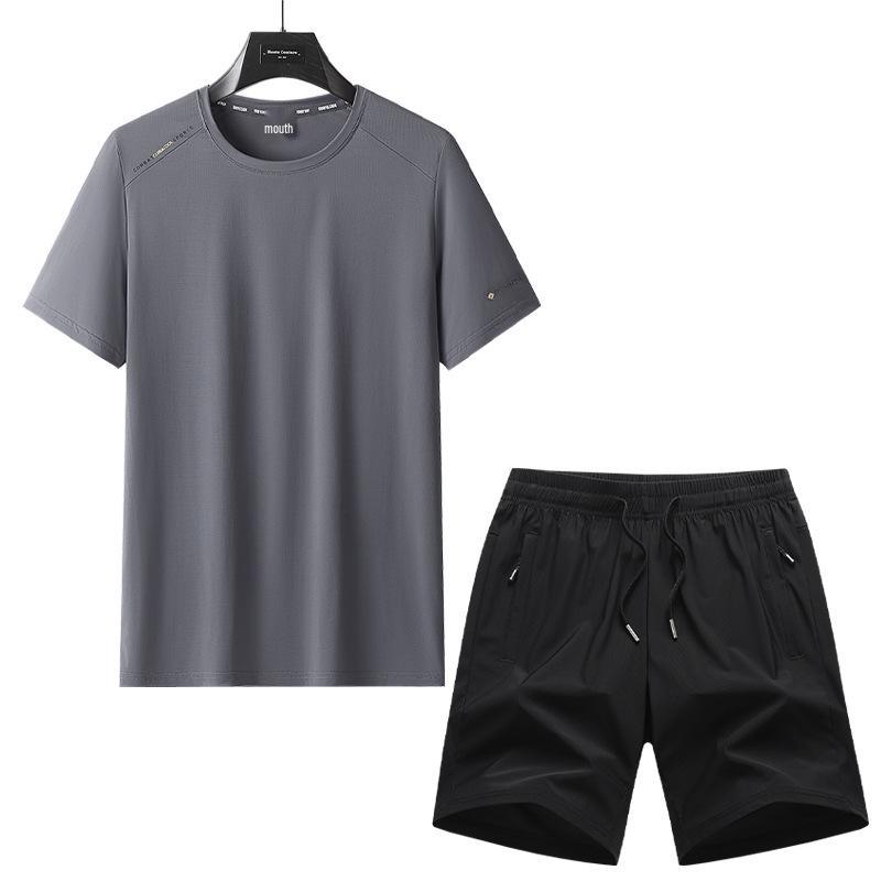 2026 Men's Quick-Dry Sports Set: T-Shirt and Casual Shorts