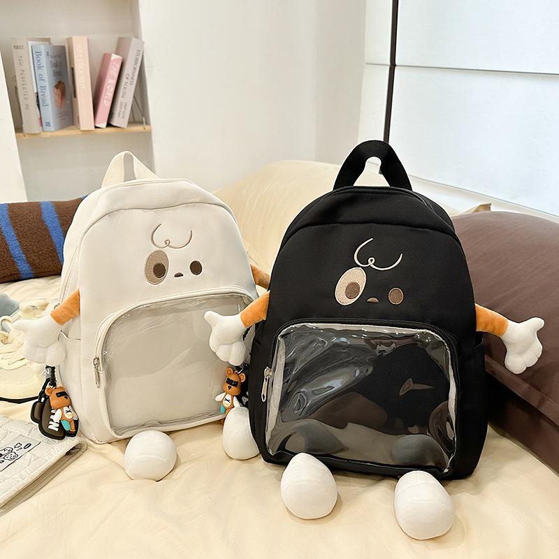 Schoolbag1011 New Kindergarten Large Capacity Backpack Weird School Bag Elementary School Pain Bag Cute Cartoon Backpack