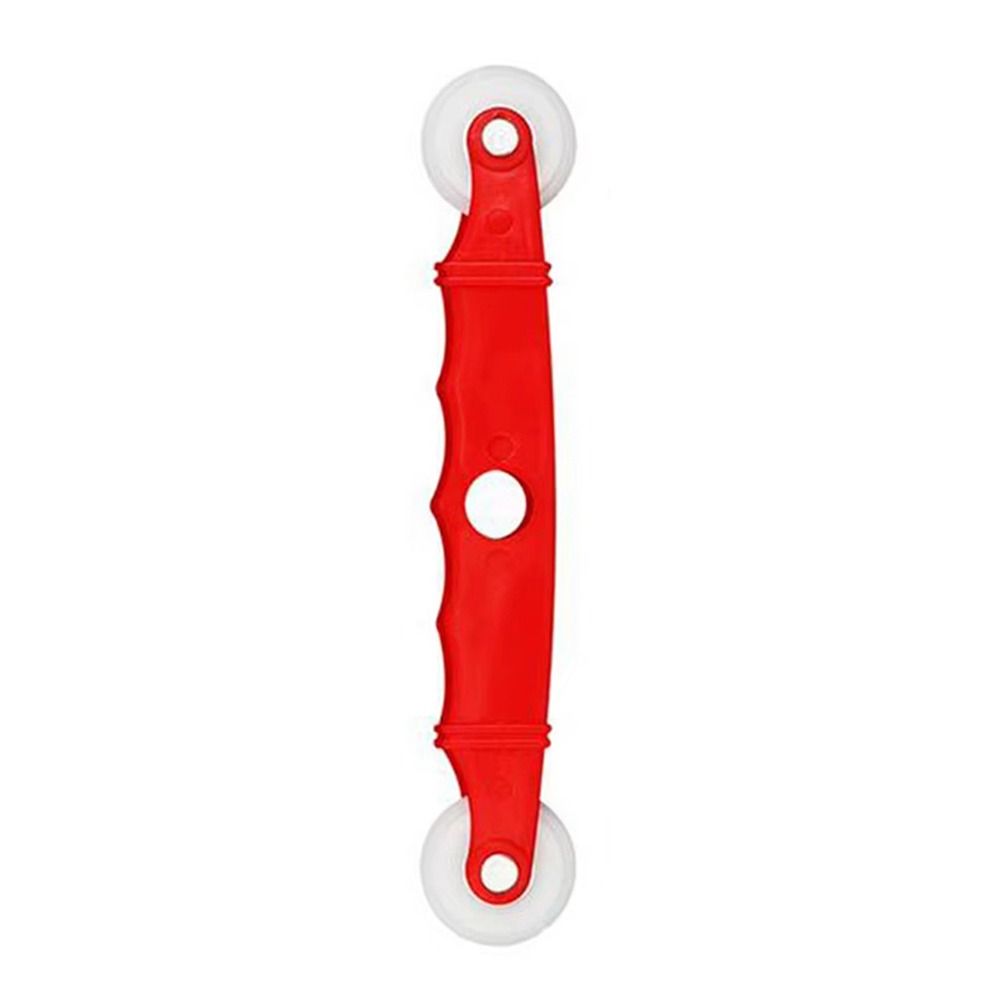 1Pcs Hand Crank Nylon Screen Rolling Tool Plastic Red Screen Spline Repair Roller Double Head Hand Spline Roller