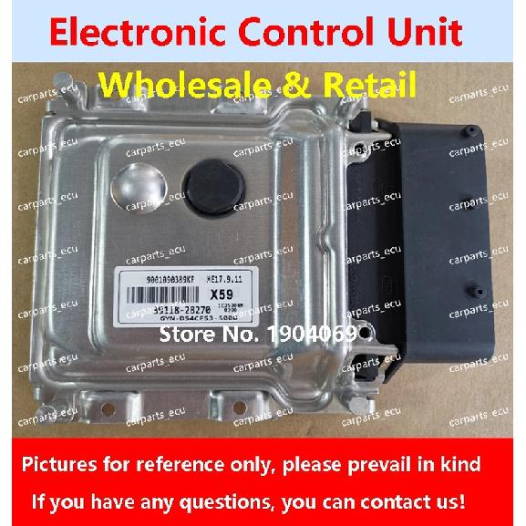 39103-2B390 KN1/39124-2B630 B621/39118-2BAD0 ECU2 For Hyundai Elantra Car Engine Computer Board/ECU/ME17.9.11 39118-2B270 X59 39103-2B390