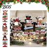 Rustic Christmas Tiered Tray Decor Table Decoration, Wooden Tabletop Sign, Vintage Farmhouse Decorative Holiday Mantle Decorations Desktop Plaque for