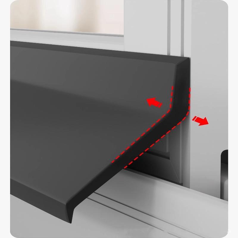 50Cm Home Window Water Blocking Bar Sliding Window Rain Weatherstrip Balcony Insulation Windproof Sealing Strip Flashing Board