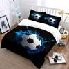 Dynamic Flying Football 3Pcs Bedding Set, Multiple Sizes Kid'S And Adults' Bedroom Exquisite 3Pc Bedding Set, Gift