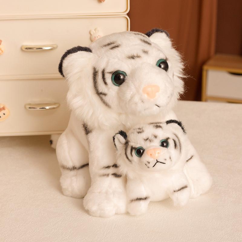 Plush Tiger Children Backpack With Hand Puppet For Early Education And Parenting Play