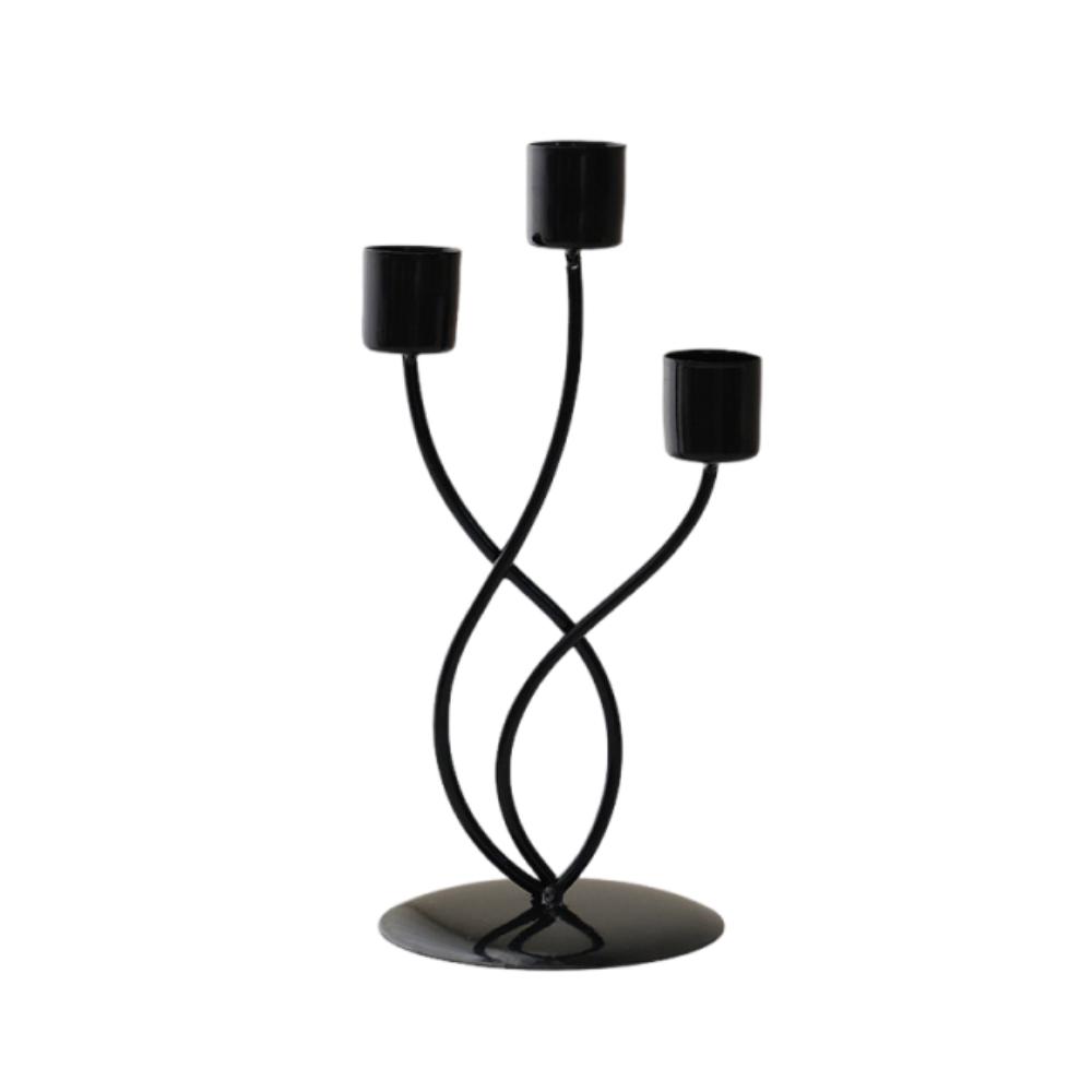Romantic Candle Holder European Style Iron Candles Stand Long Candle Candlestick  Photo Props