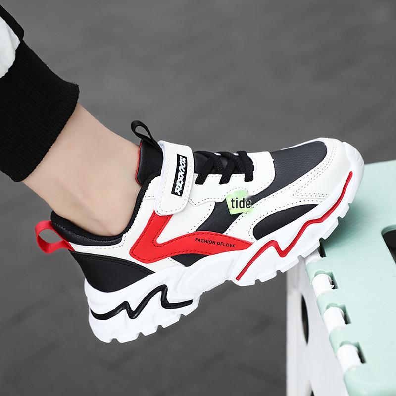 Boys' 2025 Autumn Mesh Breathable Non-slip Sports Shoes with Soft Soles for Big and Middle Kids