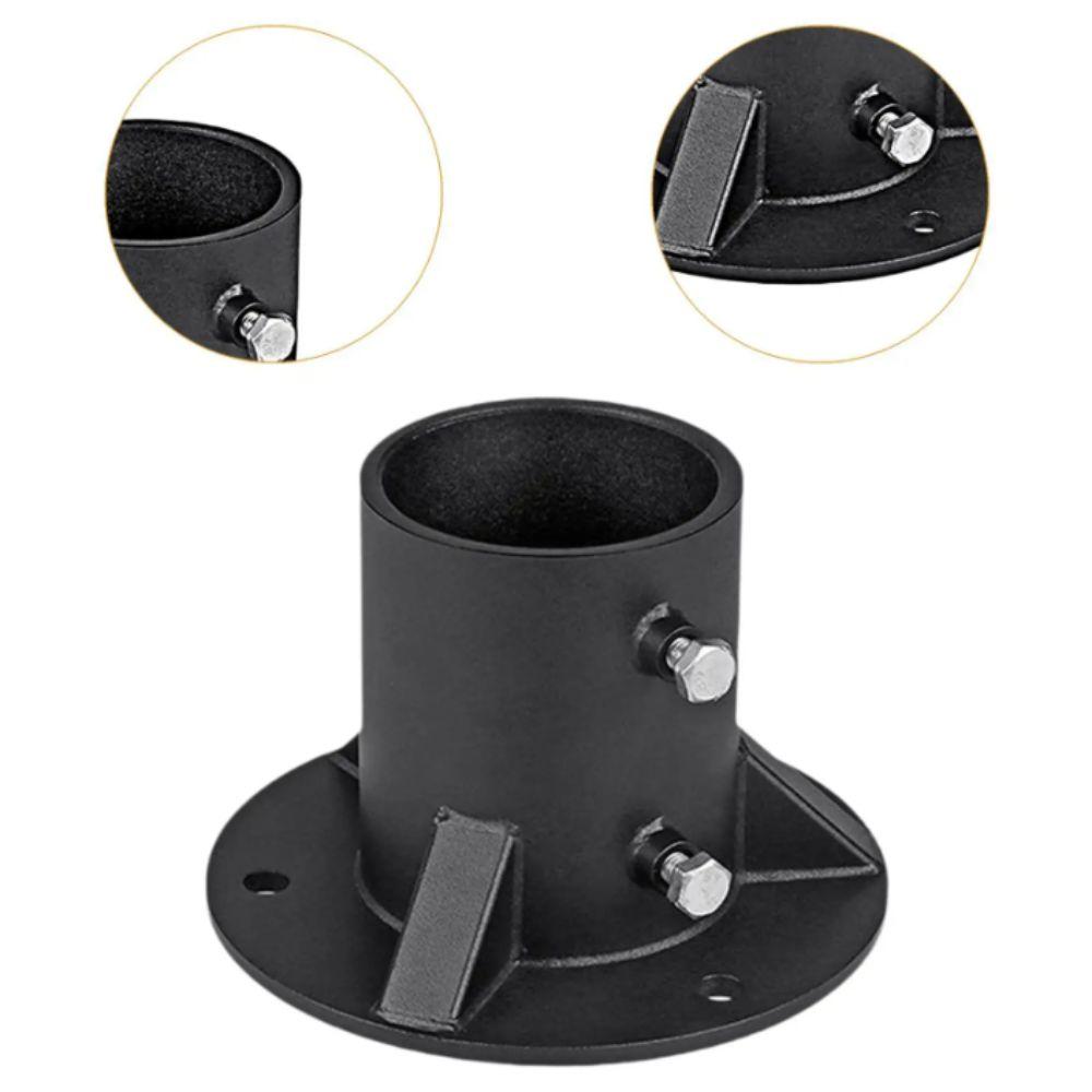 Metal Flange Chain Link Fence Post Base Floor Flange Post Mount Flange Base  Post Mounting