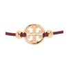 TORY BURCH Circular pattern hollow decoration brass bracelet women's red 144706-600-reddish brown F