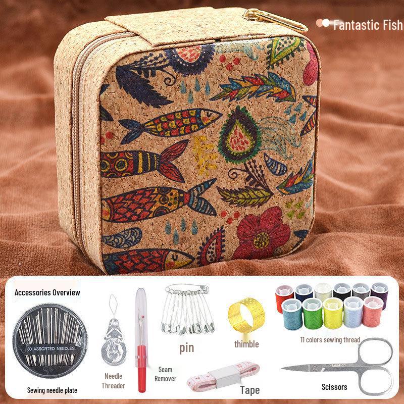 Portable Needle and Thread Kit - Home DIY Sewing Tool Set, Household Sewing Box