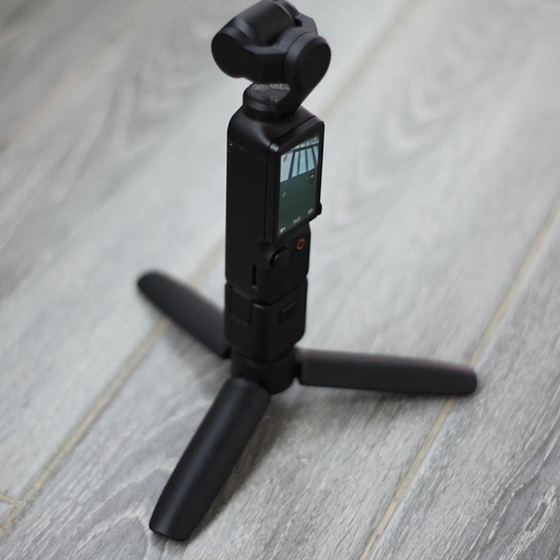 Mini-Stativ für Pocket 3 Action-Kamera Tragbarer Stativständer Schwarz Stativhalterung Selfie-Stick Stativ Outdoor-Fotografie