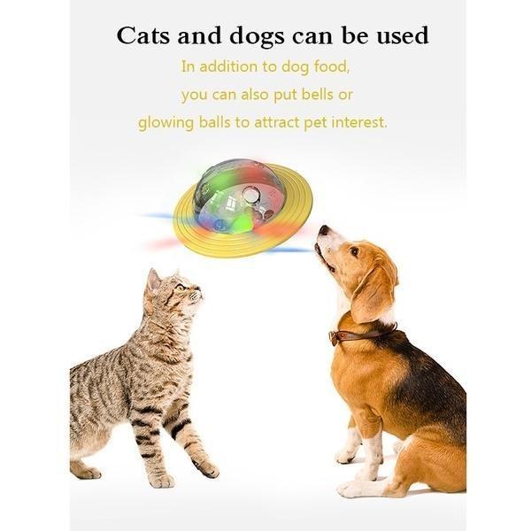 Pet Bite-resistant Flying Disc Dog Toy Flying Saucer Leaking Food Ball Educational Toy Dog Supplies