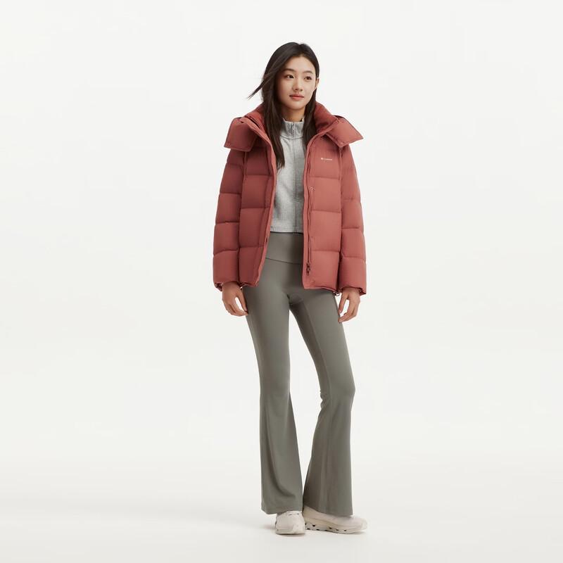 Tanboer Women's Short Down Jacket with Detachable Hood