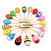 Colorful Wooden Maracas for Children - Orff Percussion Teaching Aids