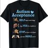 Autism Awareness Acceptance Hand Sign Language SPED Teacher T-Shirt
