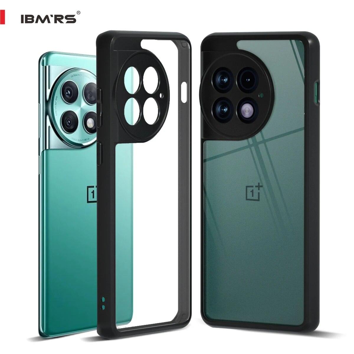 

(В комплекте ремешок на запястье)IBMRS [двойное покрытие против царапин] совместимо с чехлом OnePlus Ace 2 Pro, камуфляжный прозрачный жесткий противоударный защитный чехол transparent прозрачный