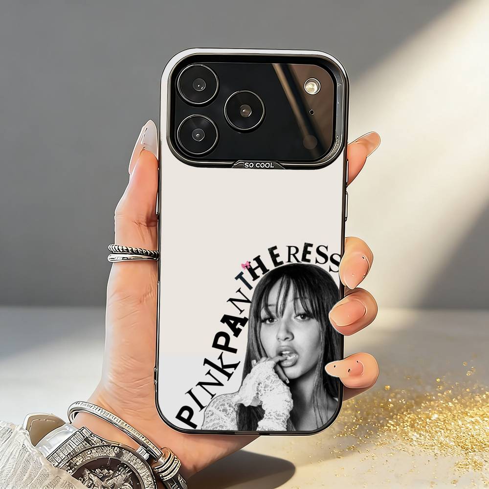 

P-PinkPantheress Singer Phone Case For iPhone17,16,15,14,13,12,11,Pro,MAX White Matte Shockproof Cover iPhone15