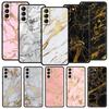 Black Gold Marble Pattern Phone Case For Samsung Galaxy S22 S21 S20 Ultra FE 5G S10E S10 S9 S24 Plus S23 Cover Shell