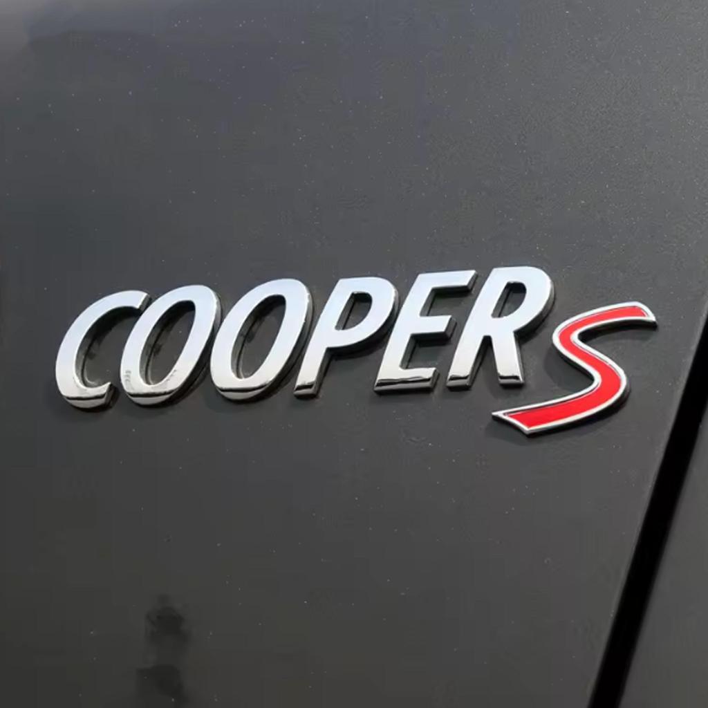 3D ABS MINI Cooper S Bakluckeemblem Badge Bagagelucka Logotyp Dekaler Klistermärke För Mini Coopers R50 R52 R53 R56 R57 R58 R60 F55 F56