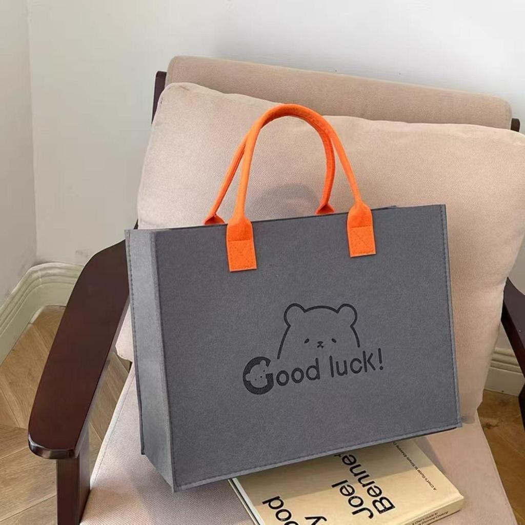 Módní plstěná taška na dojíždění s velkou kapacitou