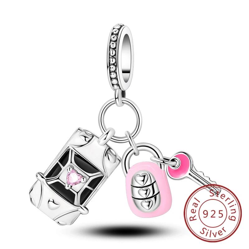 Charms New Copper Charms Beads Pendants Fit Original Bracelets Diy Charm Women Jewelry Making