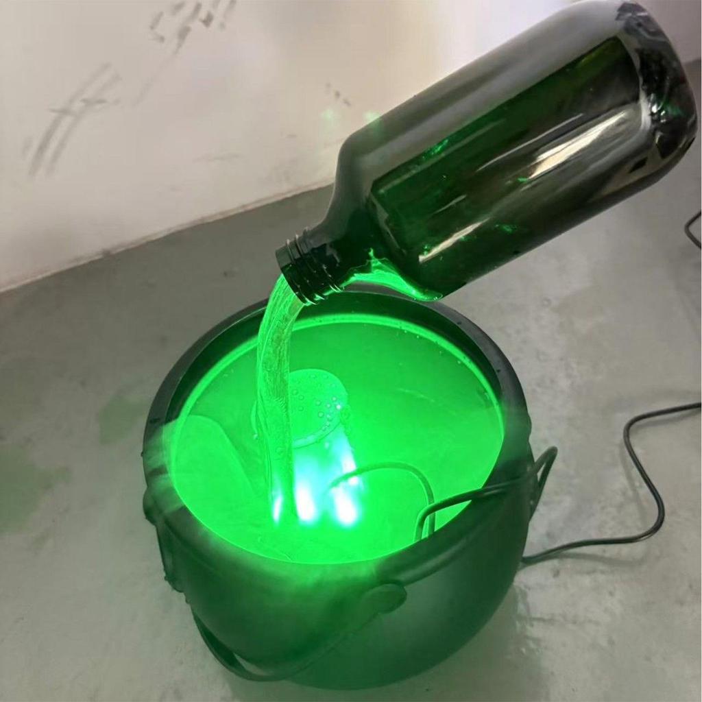 Halloween Decor Witches Cauldron Diffuser Bubbling Pot Haunted House Spooky Party Supplies Holiday Decorations Prop Cauldron